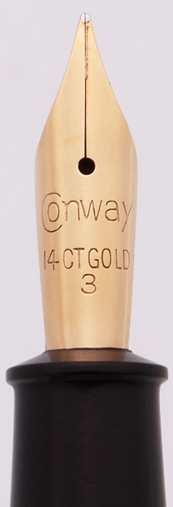 Conway Stewart 85 Fountain Pen (1950s) - Bright Green Marble w/GT